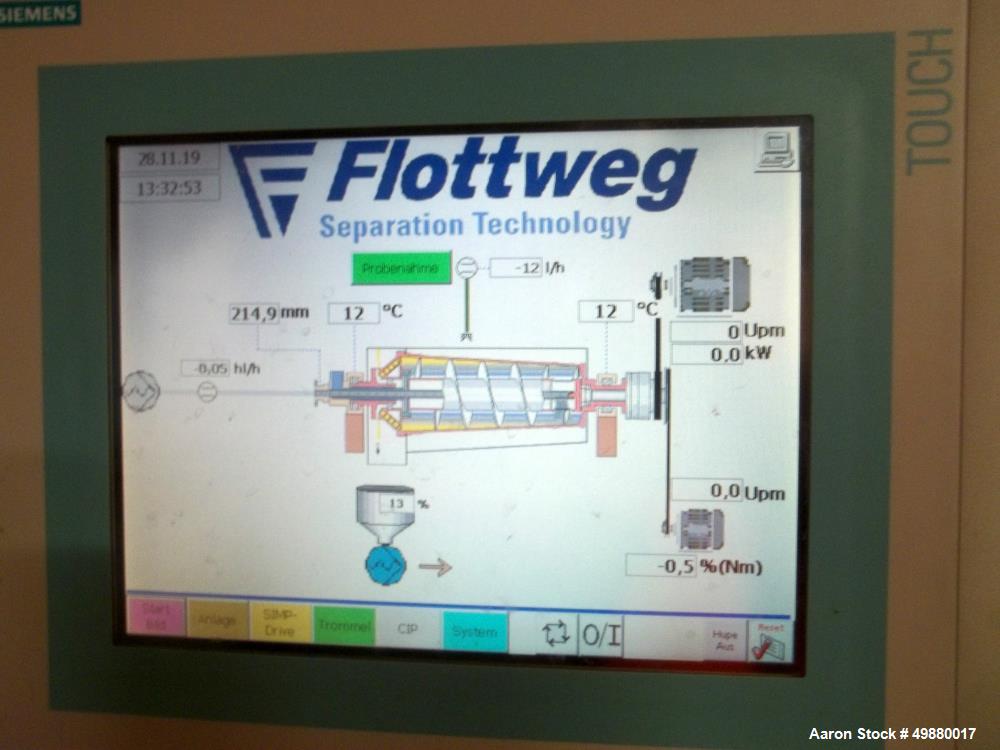 Used Flottweg S4E-3-408 Sedicanter Centrifuge