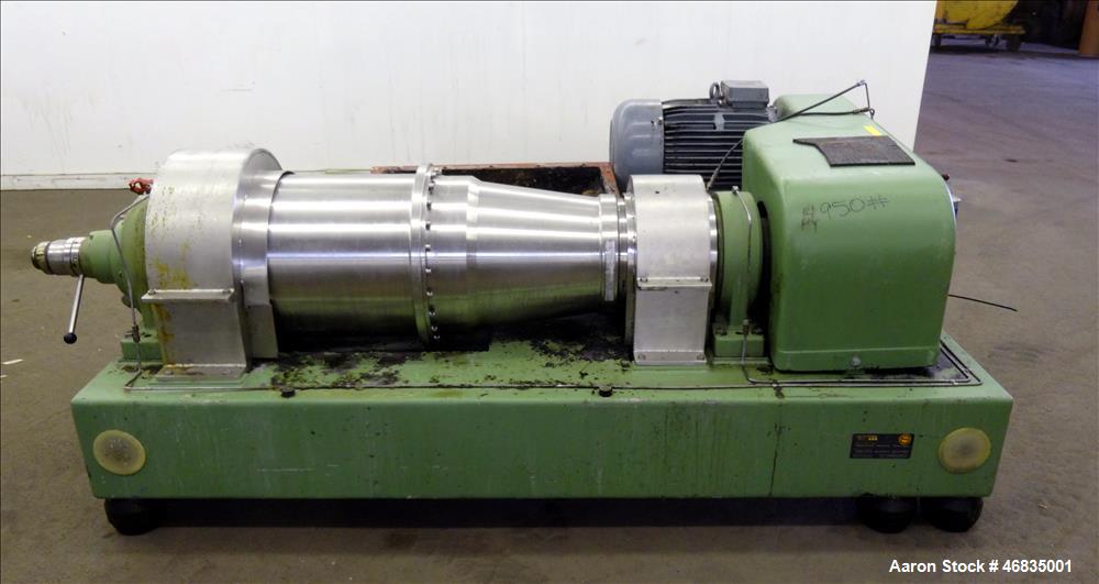 Used Flottweg Z42/3-411 Tricanter Solid Bowl Decanter Centrifuge