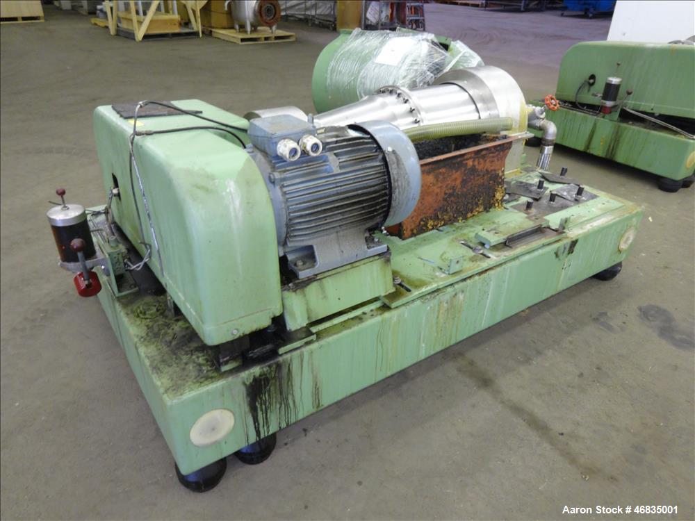 Used Flottweg Z42/3-411 Tricanter Solid Bowl Decanter Centrifuge