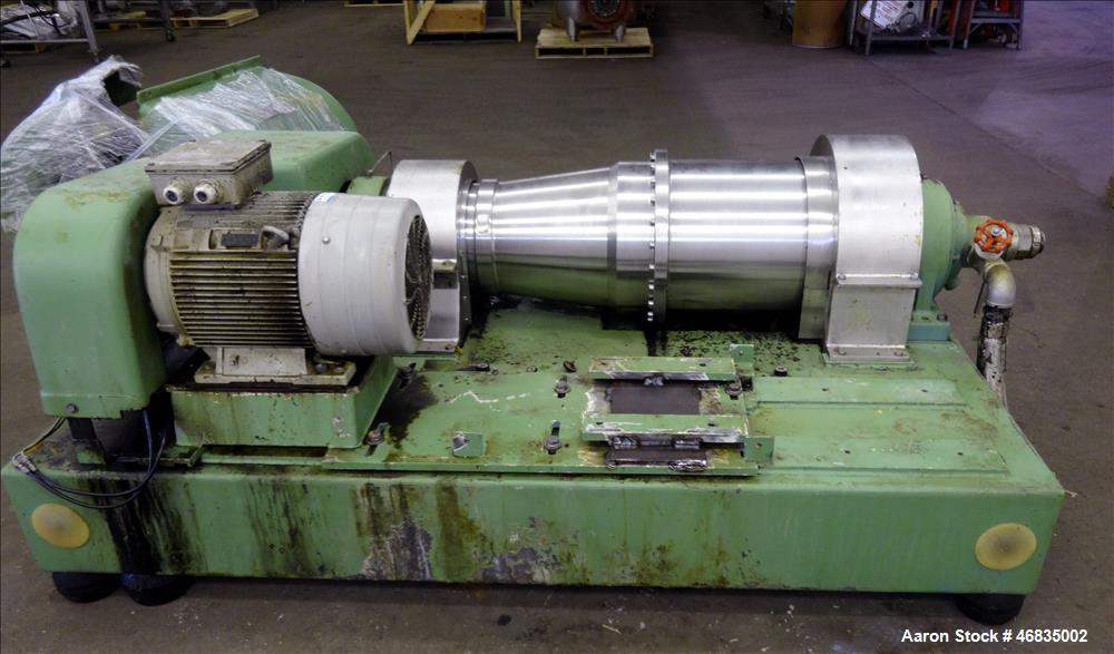Used Flottweg Z42/3-411 Tricanter Solid Bowl Decanter Centrifuge