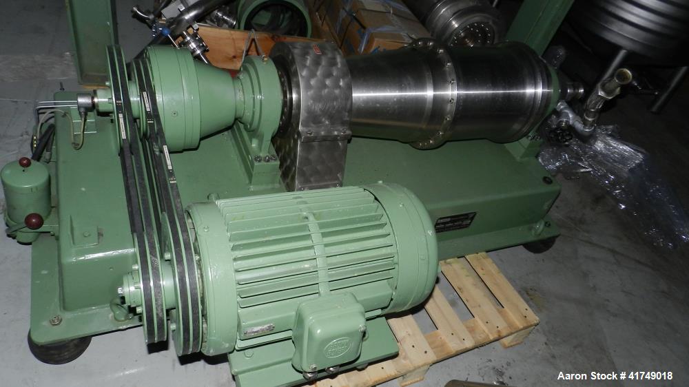 Used Flottweg Solid Bowl Decanter Centrifuge, Model Z2L/3-576