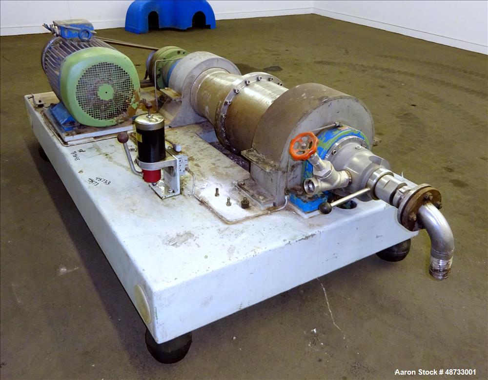Used Flottweg Z32-3/441 Tricanter Solid Bowl Centrifuge
