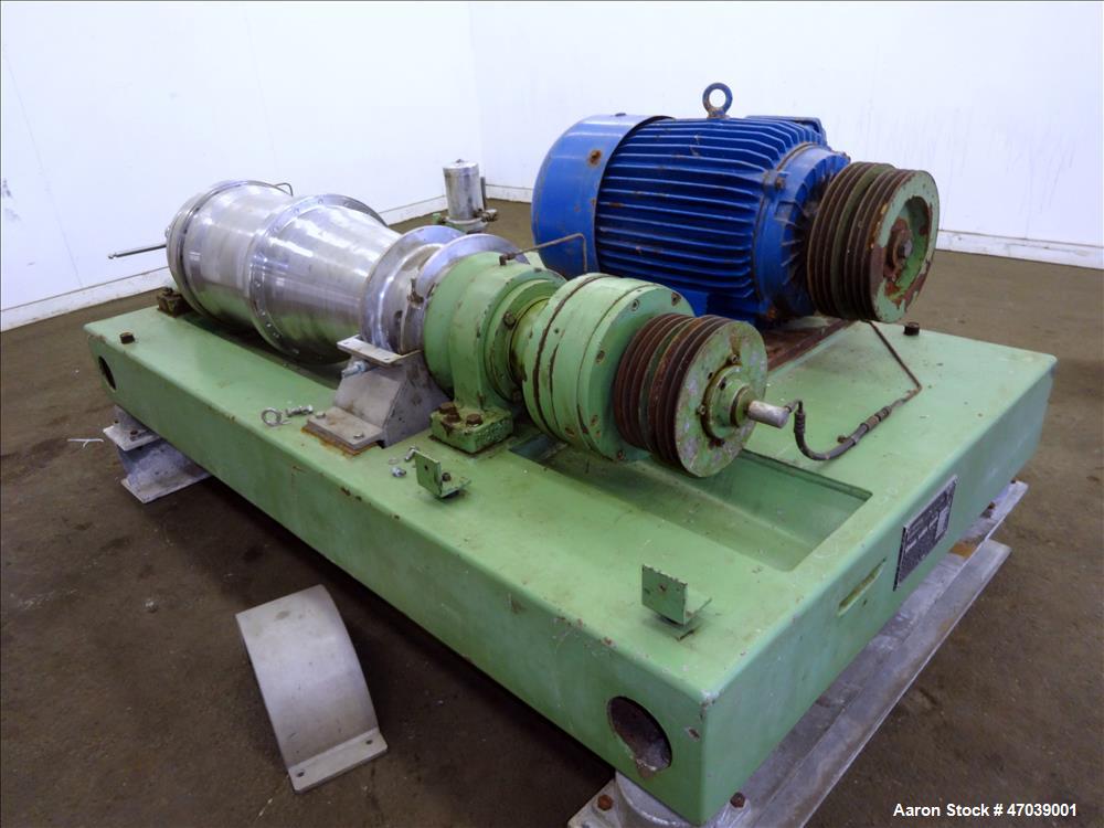 Used Flottweg Z32/4-401 Solid Bowl Decanter Centrifuge.