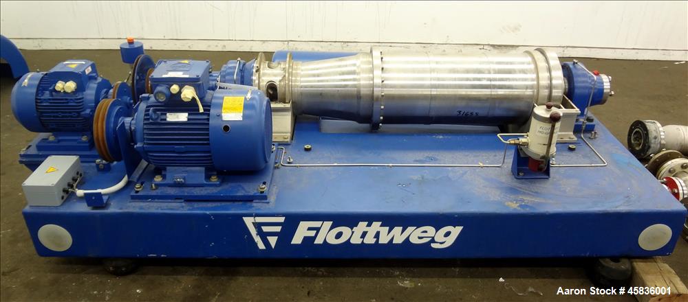 Used- Flottweg Solid Bowl Decanter Centrifuge, Model Z32/4-451