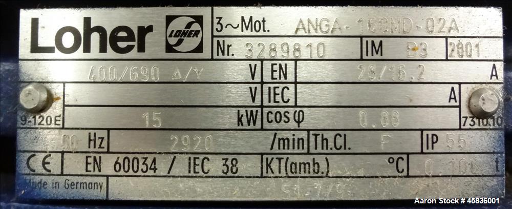 Used Flottweg Solid Bowl Decanter Centrifuge, Model Z32/4-451