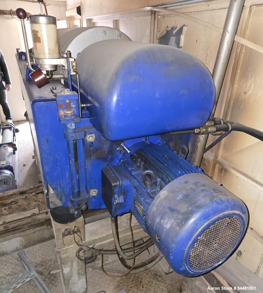 Used Flottweg Z4D/4-454 Decanter Centrifuge | Solid Bowl 316SS Wastewater Centrifuge
