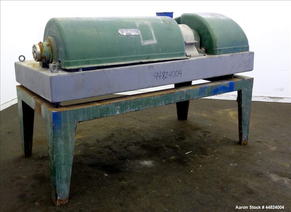 Used Stainless Steel Flottweg Solid Bowl Horizontal Decanter Centrifuge