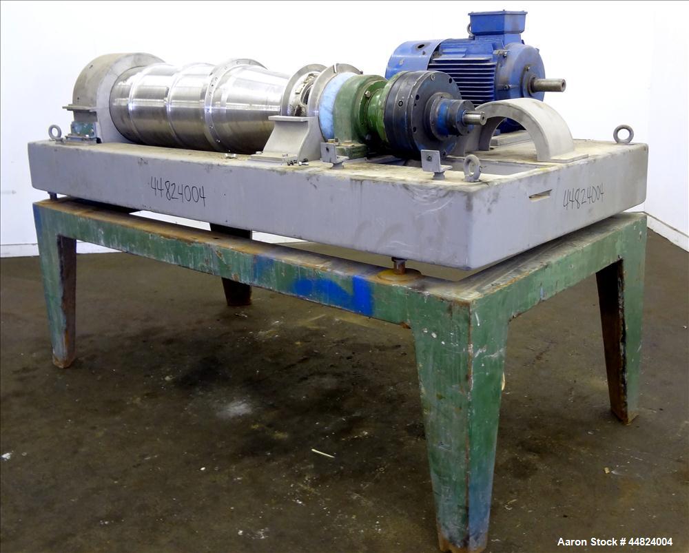 Used Stainless Steel Flottweg Solid Bowl Horizontal Decanter Centrifuge