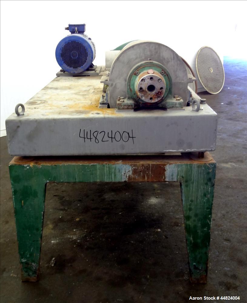 Used Stainless Steel Flottweg Solid Bowl Horizontal Decanter Centrifuge