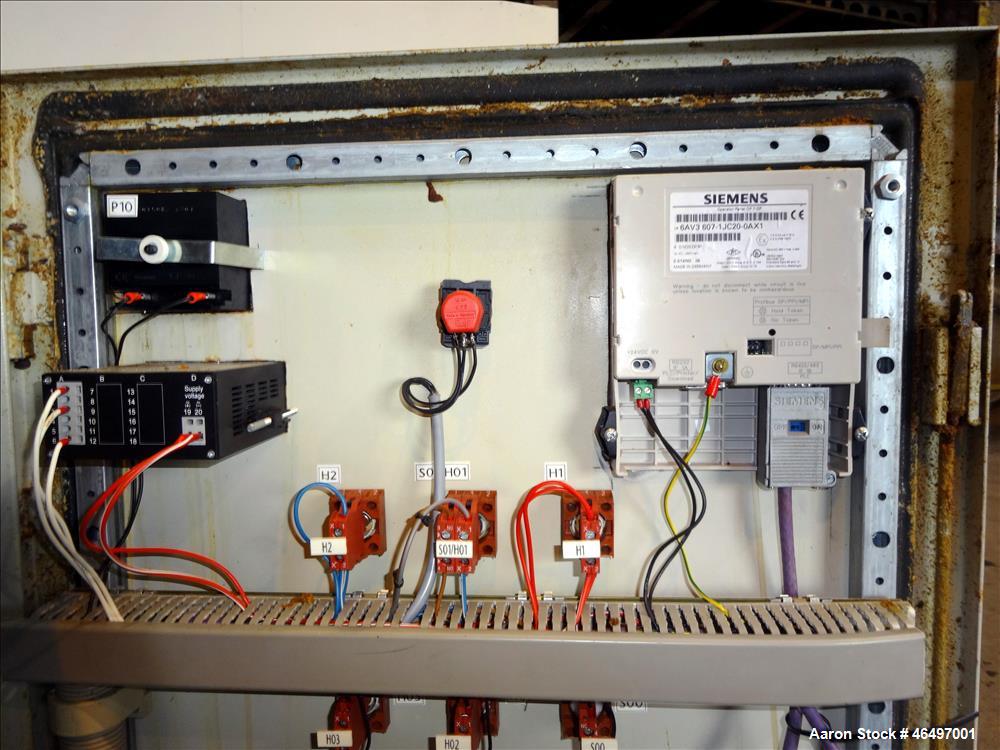 Used Flottweg Z42/3 Solid Bowl Tricanter Centrifuge. 316 Stainless steel construction (product contact areas), max bowl speed 4000 rpm, 2.5" single lead conveyor with welded hardfacing, gearbox, stan...
