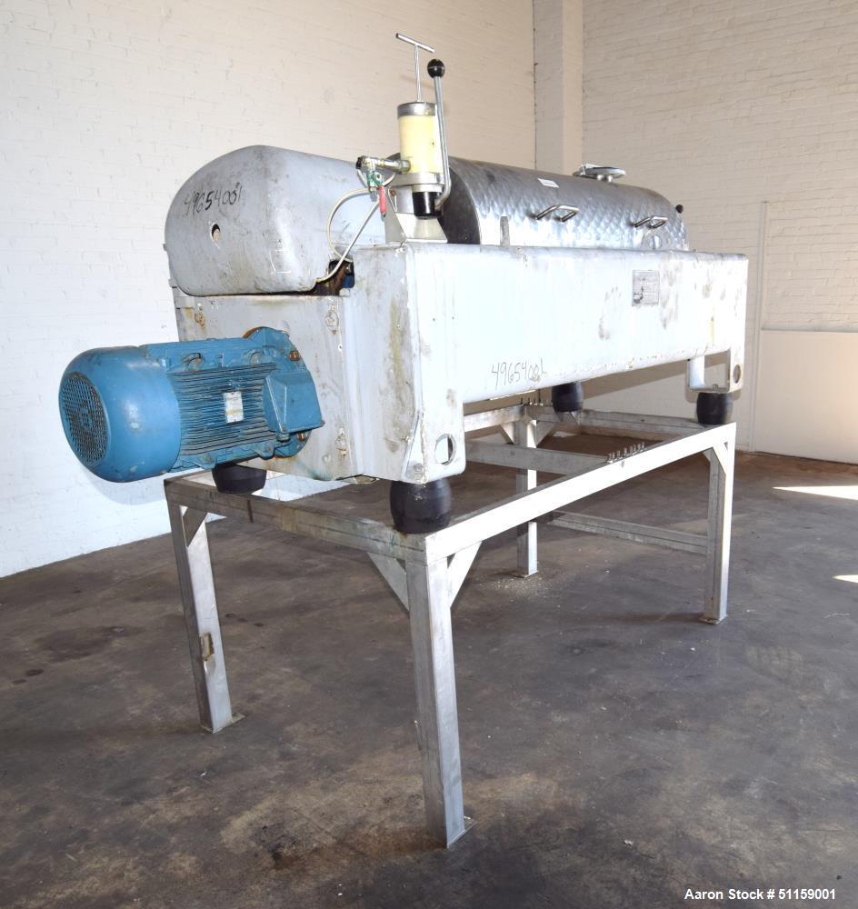 Used- Flottweg Z4D-3/441 "Semi-Sanitary" Tricanter Solid Bowl Decanter Centrifug