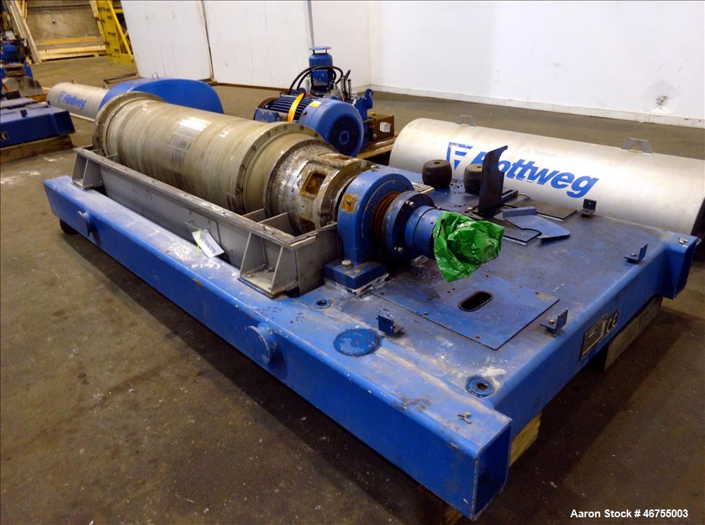 Used Flottweg Z53/4-454 OSE Solid Bowl Decanter Centrifuge