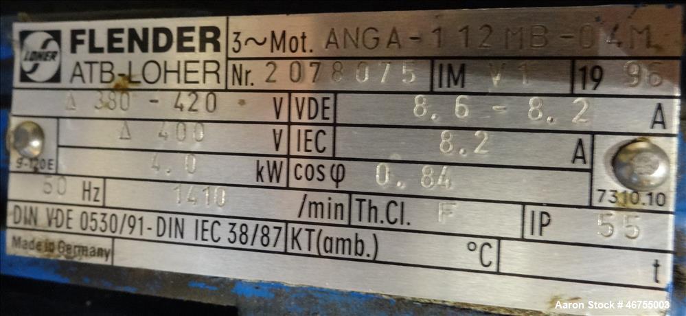 Used Flottweg Z53/4-454 OSE Solid Bowl Decanter Centrifuge