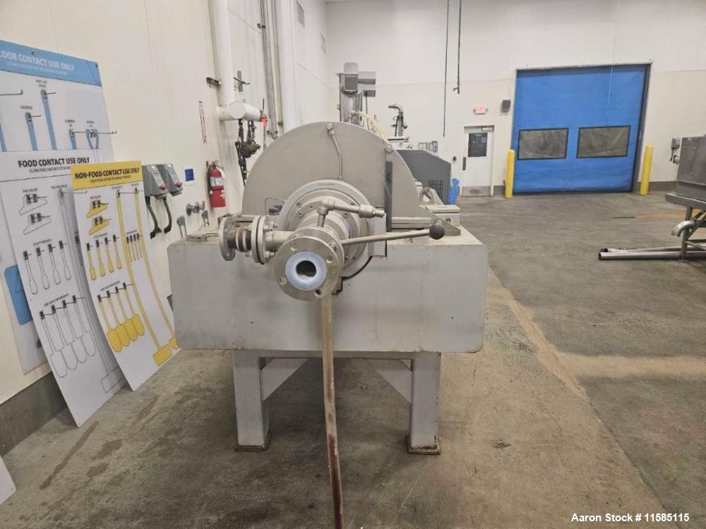 Used Flottweg Z5E-4/404 Decanter Centrifuge | 24" Bowl | 75 HP | SS Contact | 2009
