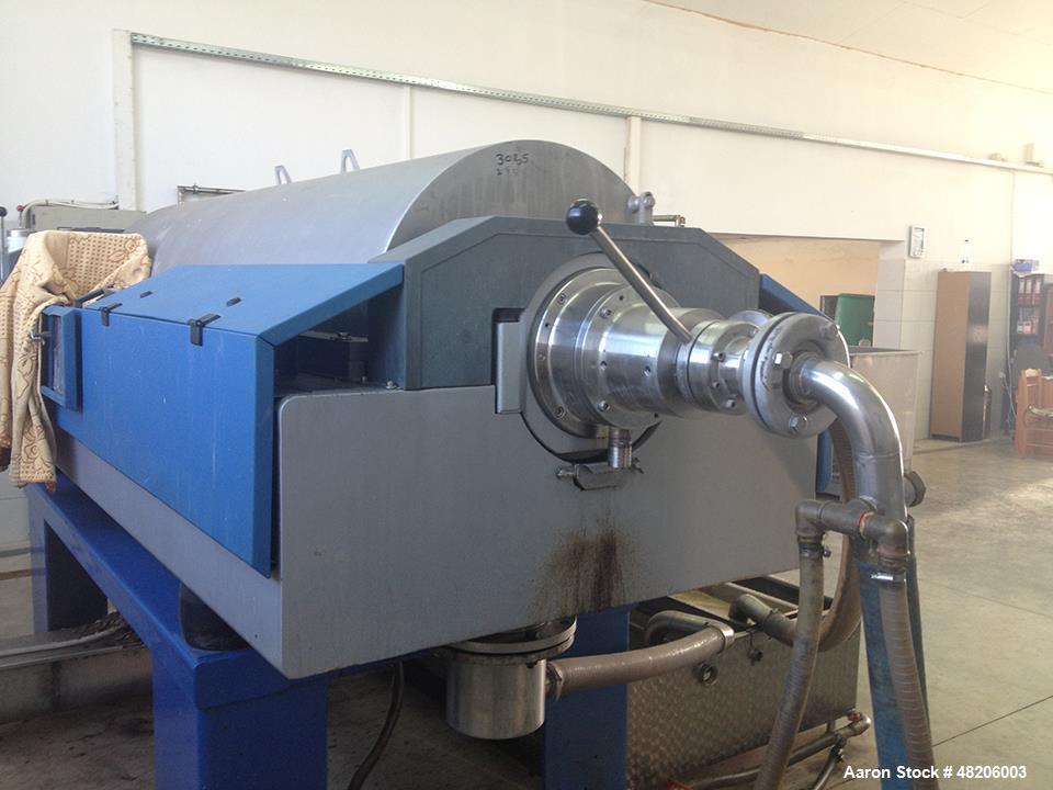 Used Flottweg Z5E-4/444 Tricanter Solid Bowl Decanter Centrifuge