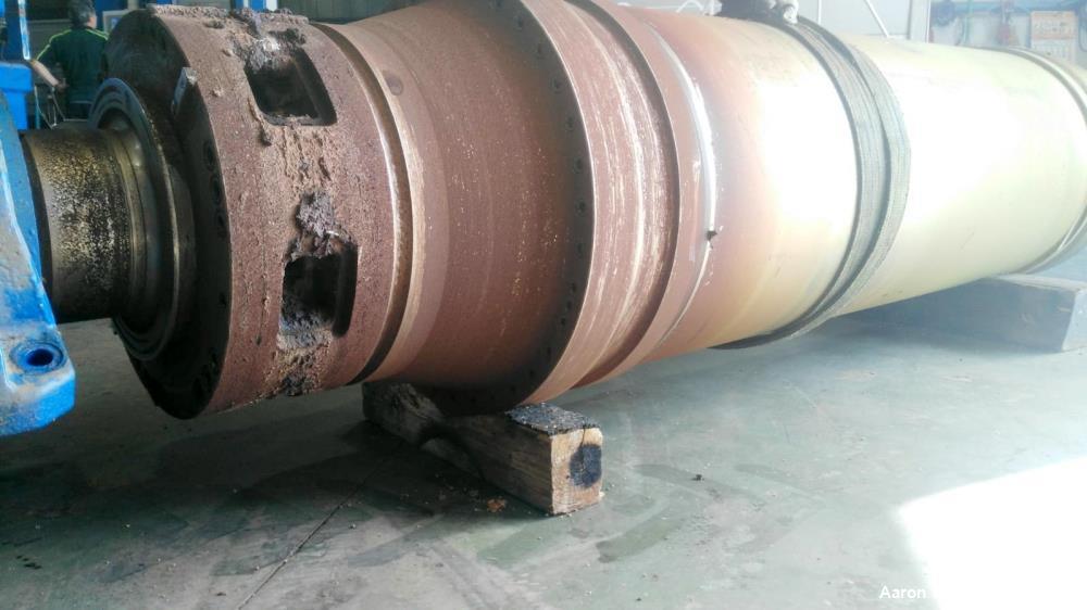 Used Flottweg Z6E-4/444 Tricanter Solid Bowl Decanter Centrifuge. Max bowl speed 3200 rpm, three phase separation (liquid/liquid/solids separation), conveyor, base, casing, feed pipe, grease lubricat...