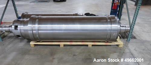 Used Reconditioned Flottweg Z6 Solid Bowl Decanter Centrifuge Rotating Assembly, stainless steel construction (product contact areas), 10" lead hardfaced conveyor, cake discharge port wear liners, bo...