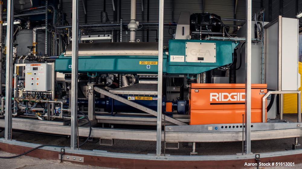 Used GEA Westfalia Dewatering Centrifuge Skid