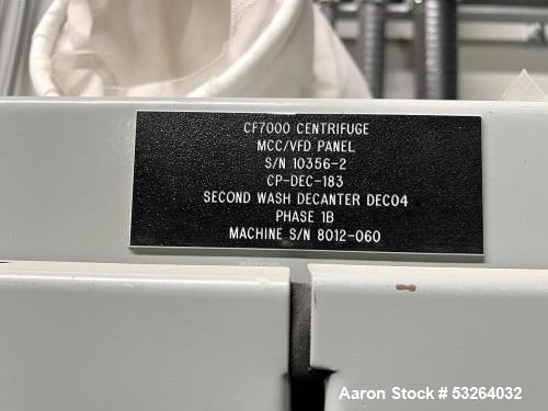 Used GEA Westfalia Decanter Centrifuge, Model Protein Master CF 7000 (2020)