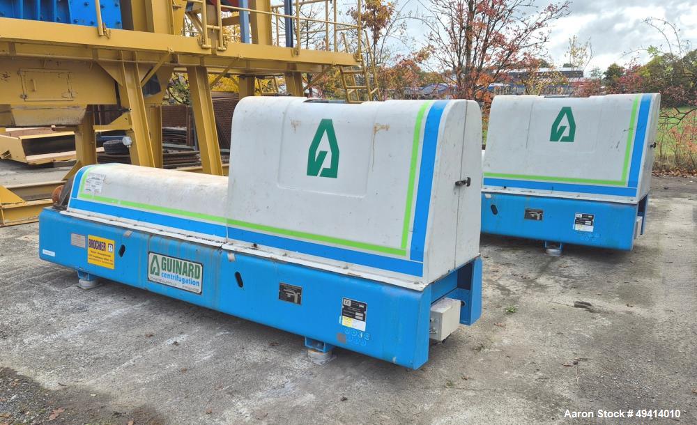 Used Guinard D4LP30HB High-Speed Decanter Centrifuge | 3,500 RPM | 430mm Bowl | 37kW Drive with Allweiler Pump & Controls | Industrial Liquid-Solid Separator