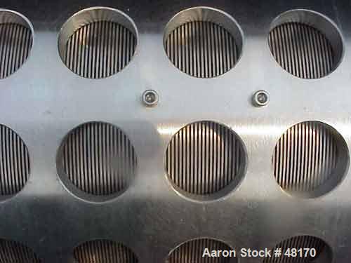 Used Humboldt-Wedeg VS-450 x 1000 Screen Bowl Decanter Centrifuge, 304 Stainless Steel Construction. Bowl dimensions 18" x 42". Maximum bowl speed 2900 rpm (2100 x "G"), 13 degree contour bowl design...