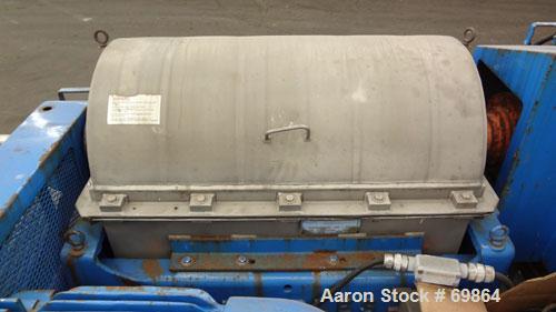 Used Stainless steel Hutchinson Hayes Solid Bowl Decanter Centrifuge