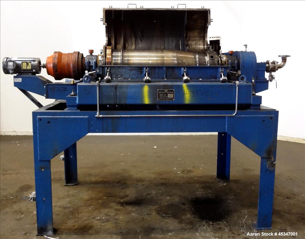 Used Stainless Steel Solid Bowl Decanter Centrifuge, IHI HS-325FS