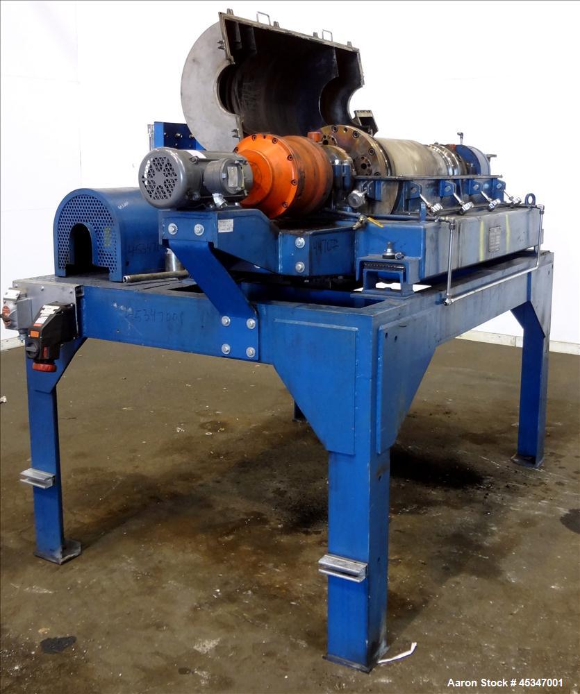 Used Stainless Steel Solid Bowl Decanter Centrifuge, IHI HS-325FS