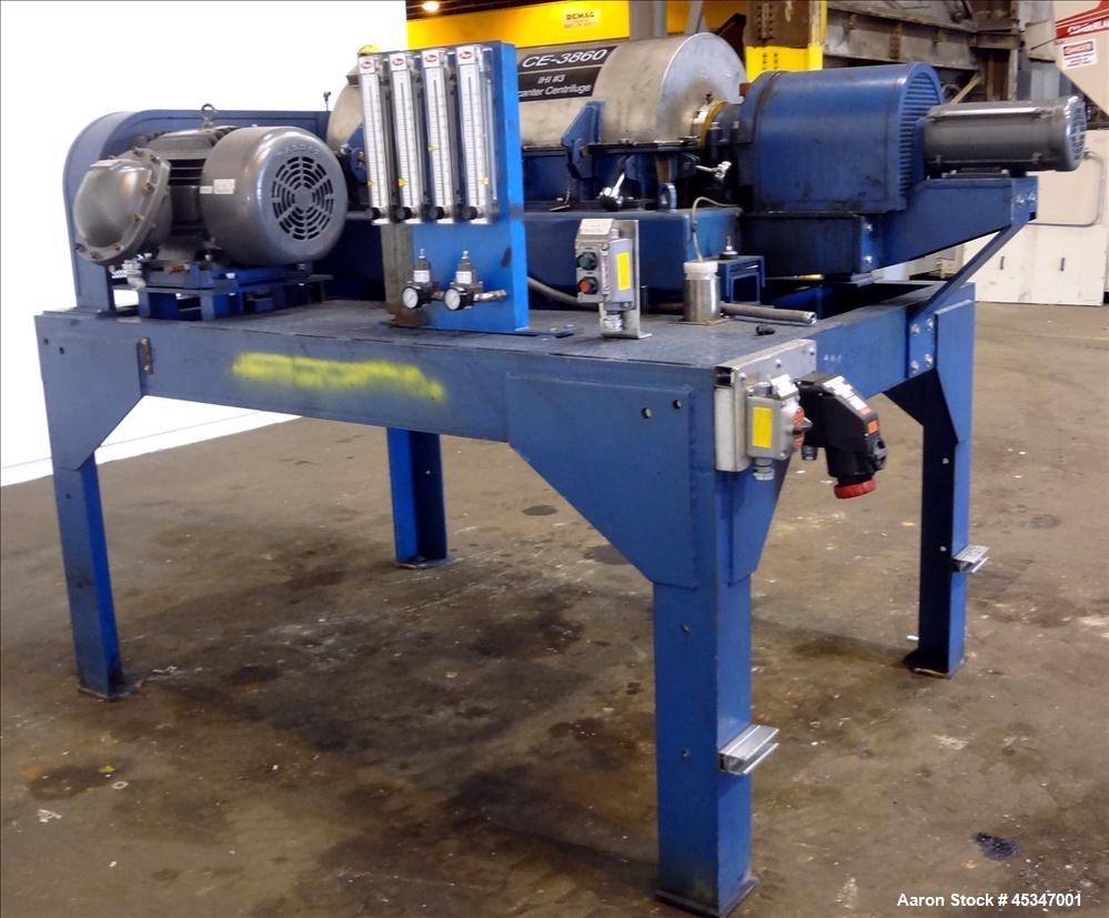 Used Stainless Steel Solid Bowl Decanter Centrifuge, IHI HS-325FS