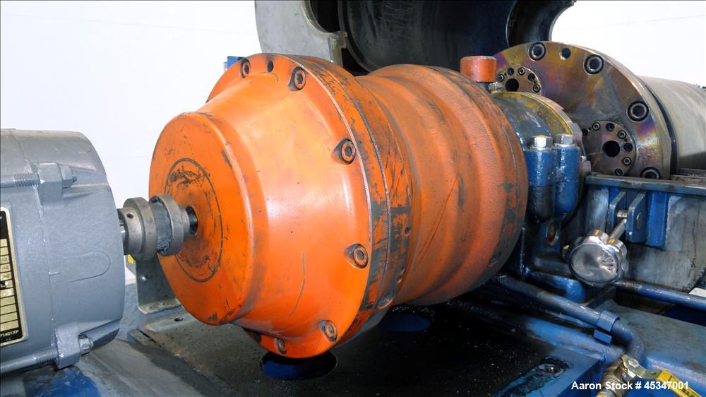 Used Stainless Steel Solid Bowl Decanter Centrifuge, IHI HS-325FS