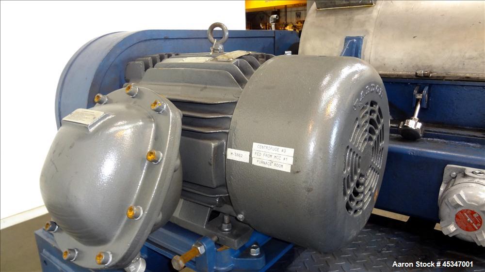 Used Stainless Steel Solid Bowl Decanter Centrifuge, IHI HS-325FS