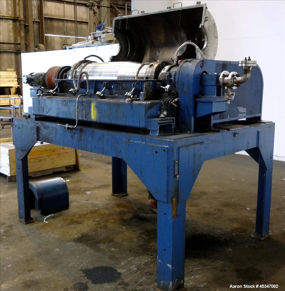 Used Stainless Steel Solid Bowl Decanter Centrifuge, IHI HS-325FS