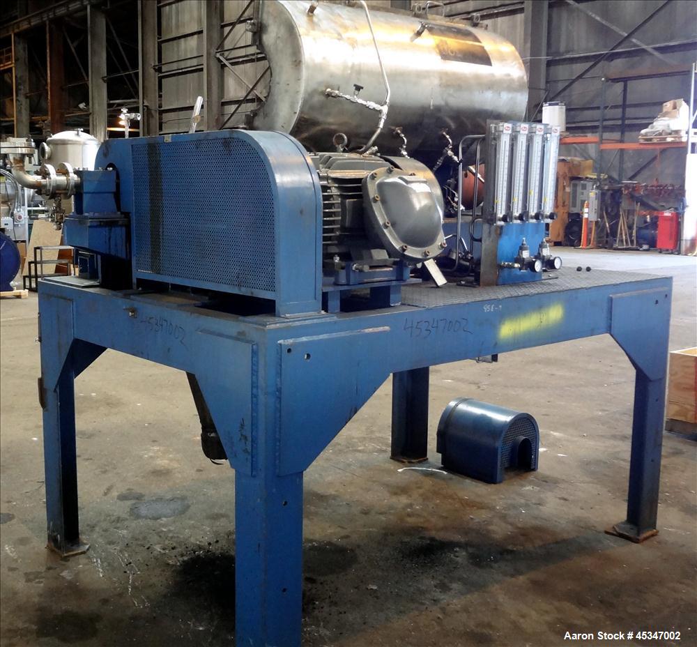 Used Stainless Steel Solid Bowl Decanter Centrifuge, IHI HS-325FS