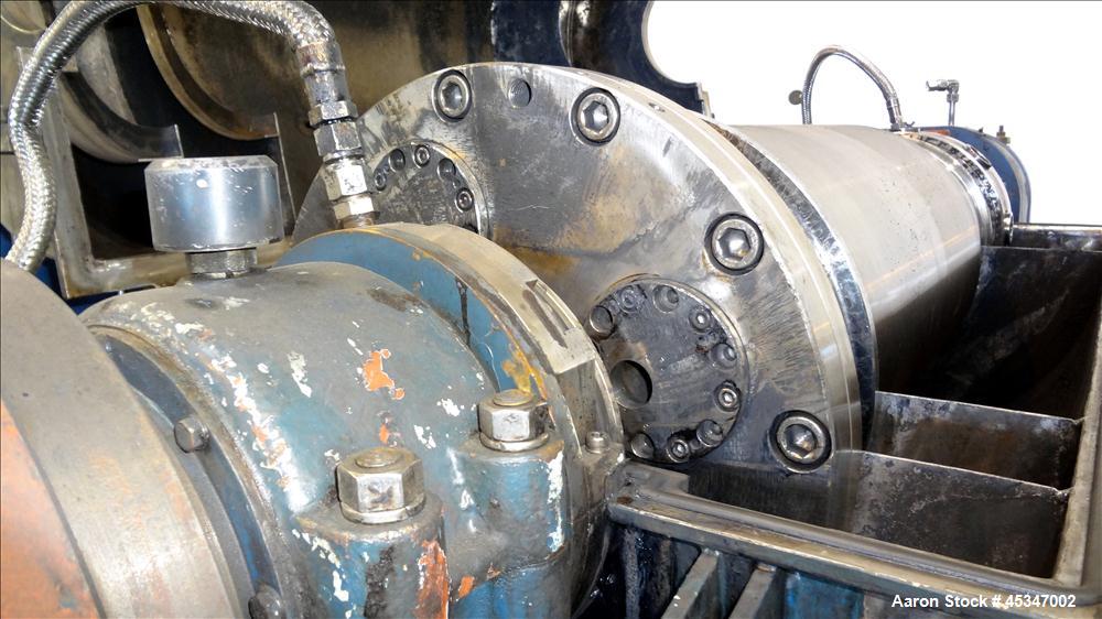 Used Stainless Steel Solid Bowl Decanter Centrifuge, IHI HS-325FS