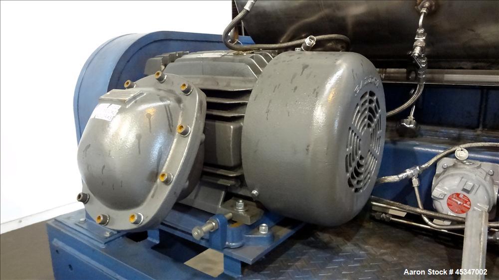 Used Stainless Steel Solid Bowl Decanter Centrifuge, IHI HS-325FS