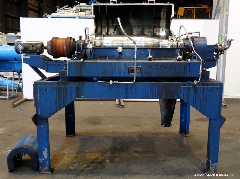Used Stainless Steel Solid Bowl Decanter Centrifuge, IHI HS-325FS