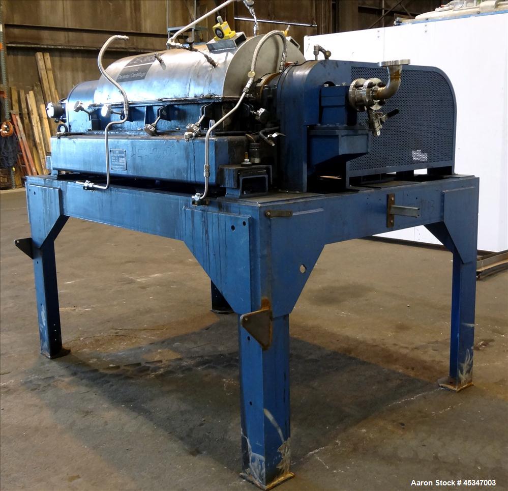 Used Stainless Steel Solid Bowl Decanter Centrifuge, IHI HS-325FS