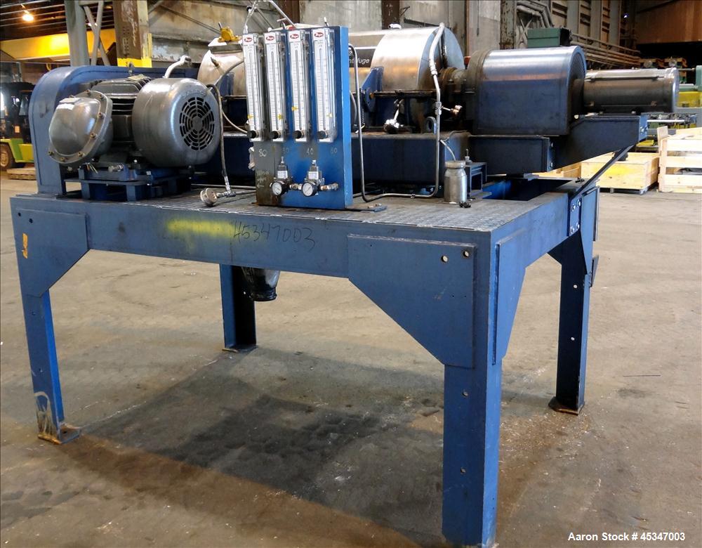 Used Stainless Steel Solid Bowl Decanter Centrifuge, IHI HS-325FS
