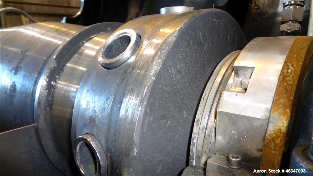 Used Stainless Steel Solid Bowl Decanter Centrifuge, IHI HS-325FS