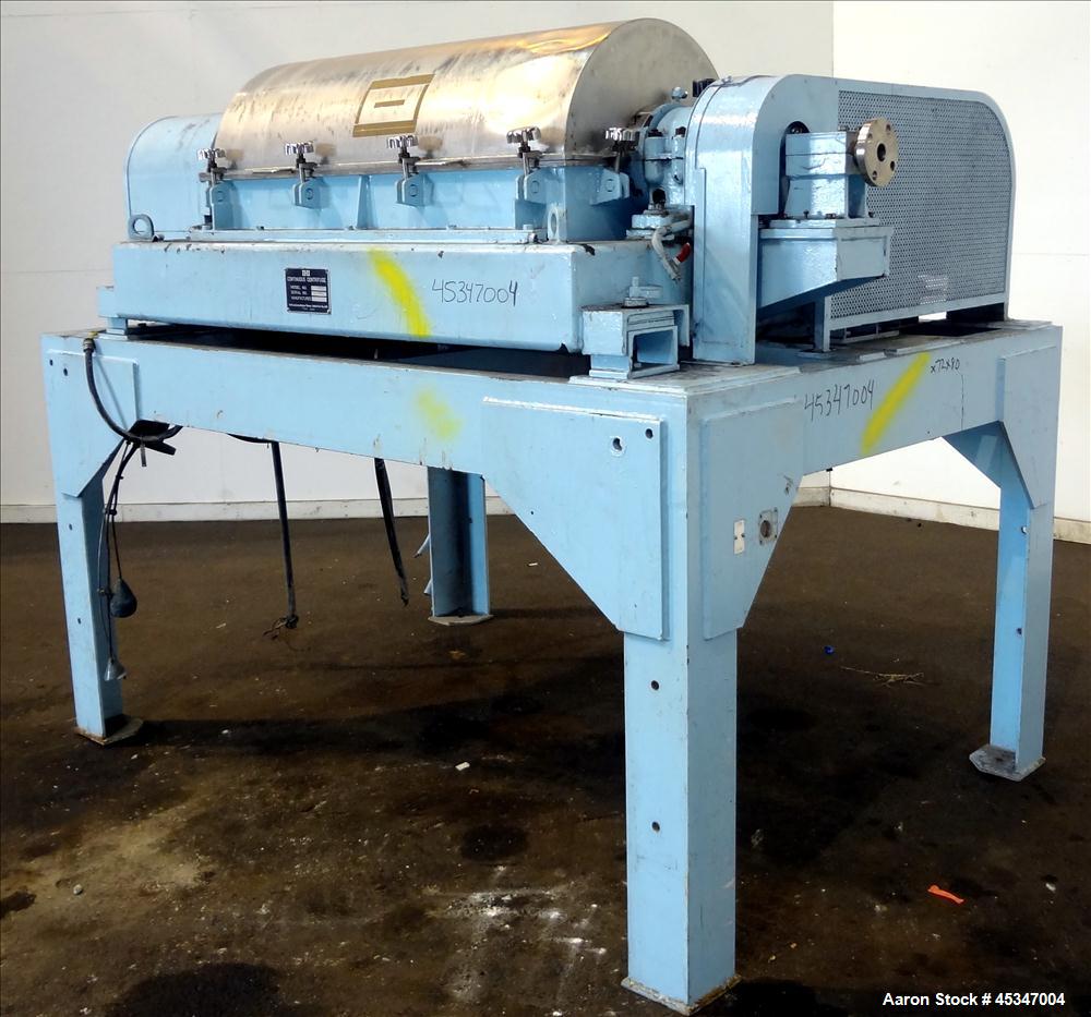 Used Stainless Steel Solid Bowl Decanter Centrifuge, IHI HS-325FS