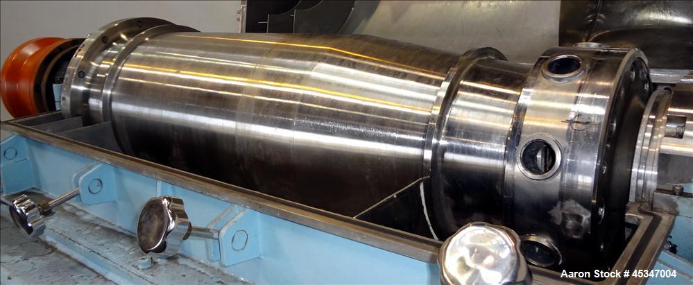 Used Stainless Steel Solid Bowl Decanter Centrifuge, IHI HS-325FS