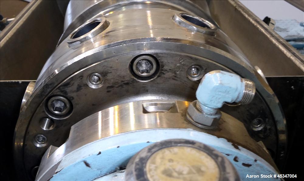 Used Stainless Steel Solid Bowl Decanter Centrifuge, IHI HS-325FS