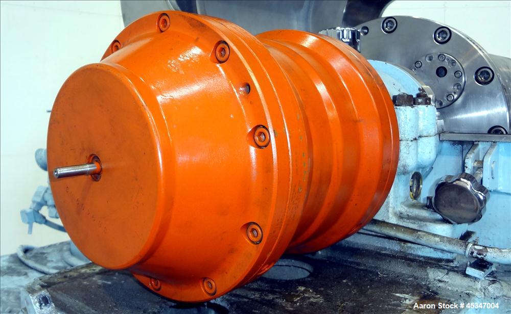 Used Stainless Steel Solid Bowl Decanter Centrifuge, IHI HS-325FS
