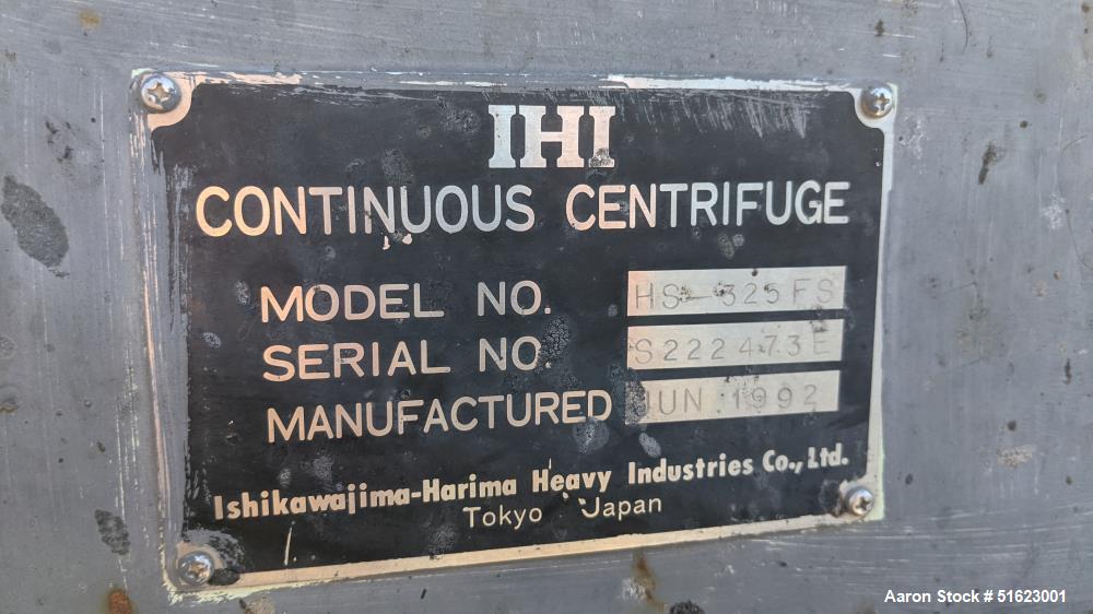 Used IHI Horizontal Continuous Centrifuge