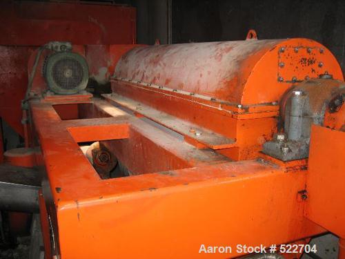 USED: KHD mobile decanter system consisting of: (1) KHD decanter,type S1-11. Material of construction is carbon steel on productcontact parts. Max bowl speed 4000 rpm by a 22.5 hp/17 kw motor.Single ...
