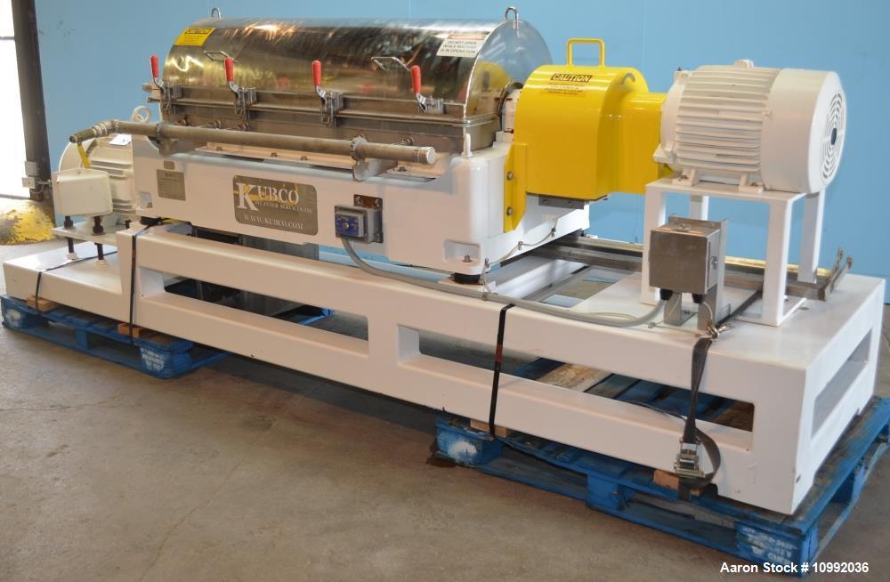 Used Kubco Model KHV3400 Stainless Steel Decanter Centrifuge