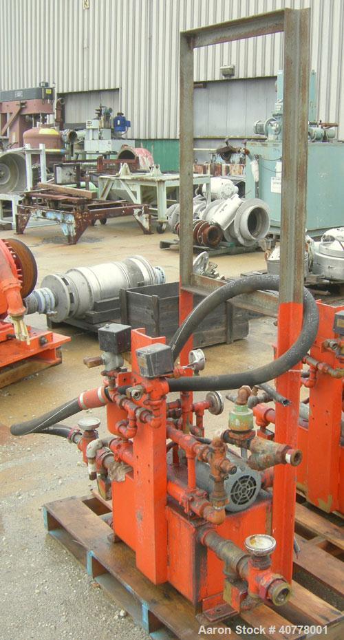 Used Sharples PM-75000 Super-D-Canter Centrifuge, 316/317 stainless steel construction on product contact areas. Max bowl speed 2600 rpm, 360 degree solid discharge ports with STC liners, 10" single ...