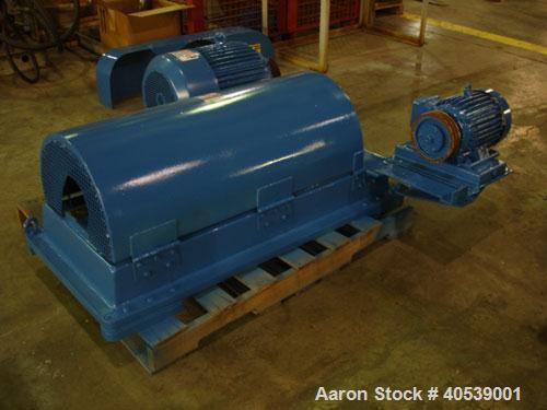 Reconditioned-Pfaudler/Flottweg Z1L solid bowl decanter centrifuge. 316 stainless steel construction (product contact areas), hardfaced solids discharge ports, 1.5" single lead conveyor, cyclo gearbo...