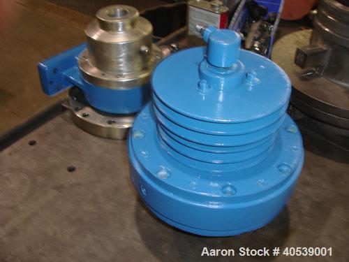 Reconditioned-Pfaudler/Flottweg Z1L solid bowl decanter centrifuge. 316 stainless steel construction (product contact areas), hardfaced solids discharge ports, 1.5" single lead conveyor, cyclo gearbo...