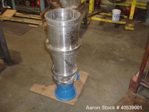 Reconditioned-Pfaudler/Flottweg Z1L solid bowl decanter centrifuge. 316 stainless steel construction (product contact areas), hardfaced solids discharge ports, 1.5" single lead conveyor, cyclo gearbo...